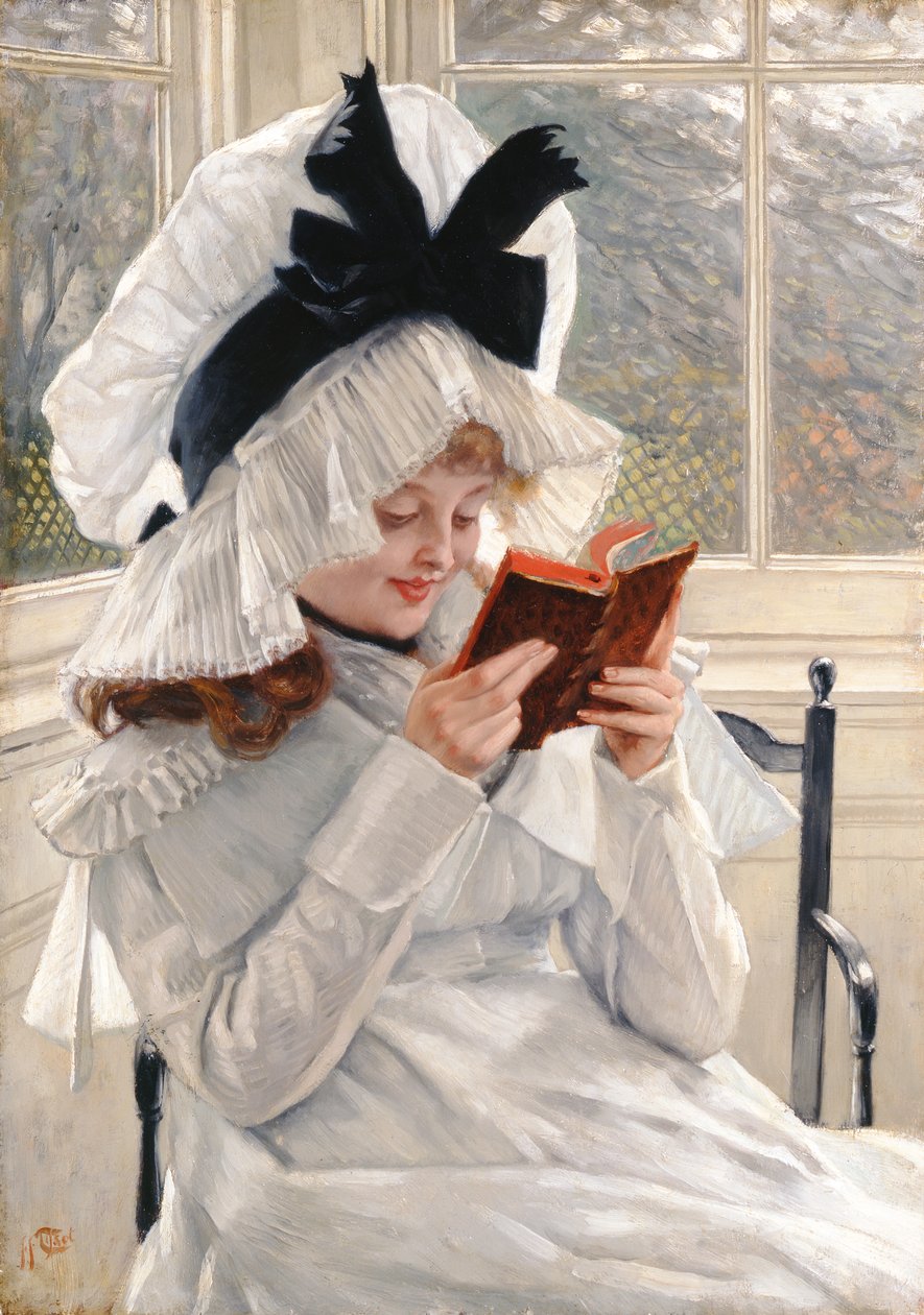 Leyendo un libro, 1872-73 de James Jacques Joseph Tissot