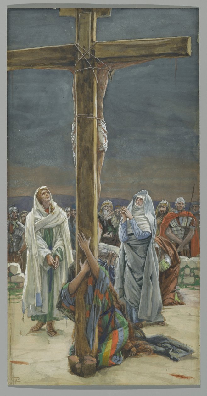 Stabat Mater. Mujer, He Aquí a Tu Hijo, ilustración de La Vida de Cristo, c.1884-96 de James Jacques Joseph Tissot