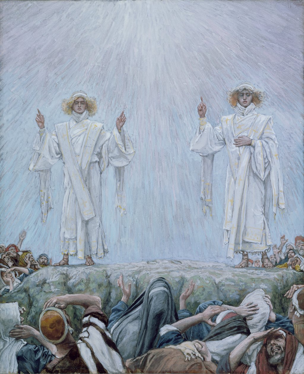 La ascensión, ilustración de La vida de Cristo de James Jacques Joseph Tissot