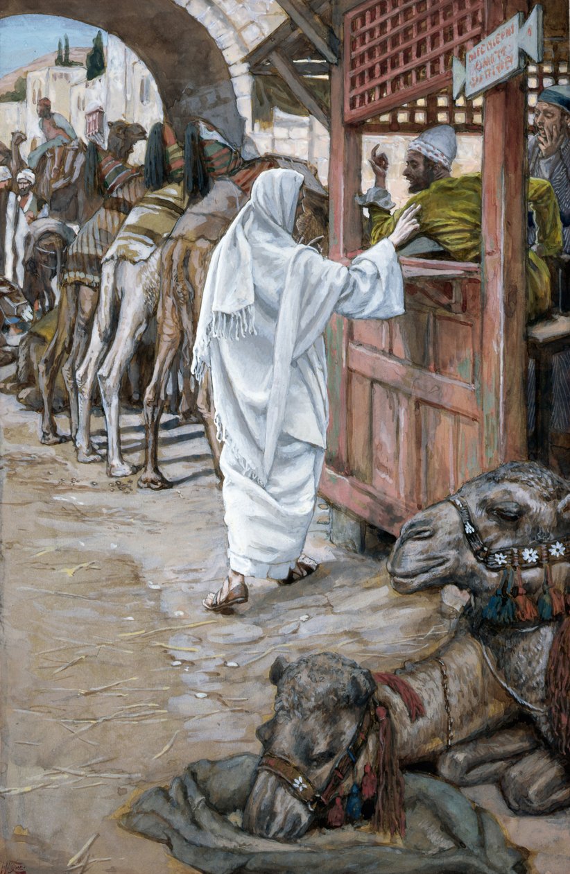 La llamada de San Mateo, ilustración para La vida de Cristo, c.1886-94 de James Jacques Joseph Tissot