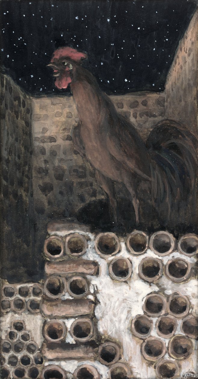 El Gallo Cantó, ilustración para La Vida de Cristo, c.1886-94 de James Jacques Joseph Tissot