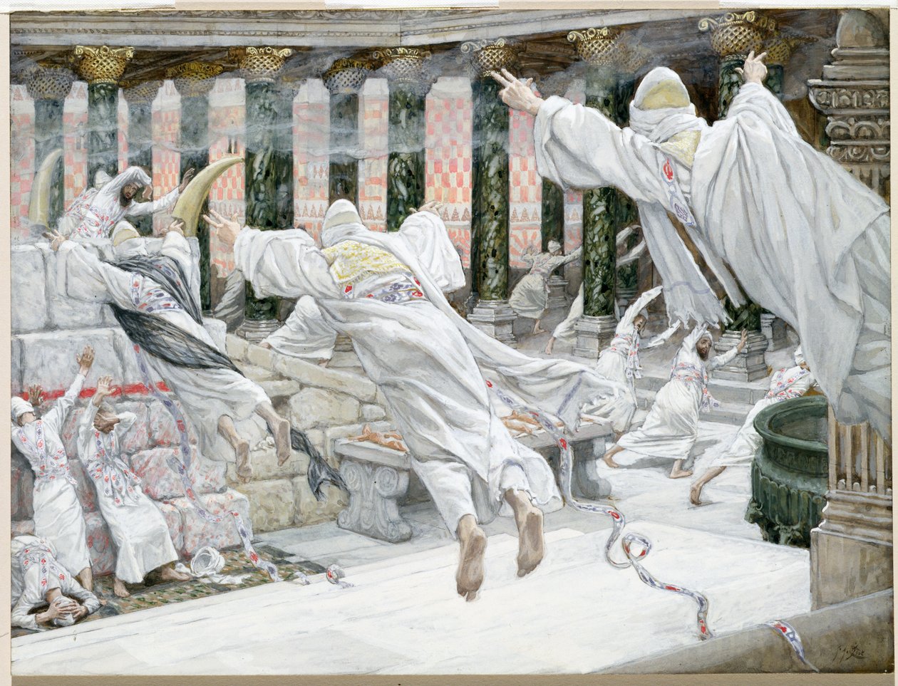 Los Muertos aparecen en el Templo, ilustración para La Vida de Cristo, c.1886-96 de James Jacques Joseph Tissot