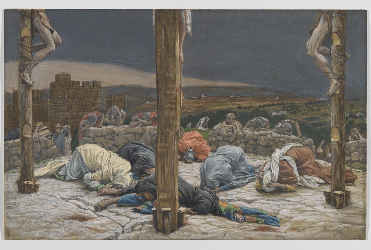 El terremoto, ilustración de La vida de nuestro Señor Jesucristo, 1886-94 de James Jacques Joseph Tissot