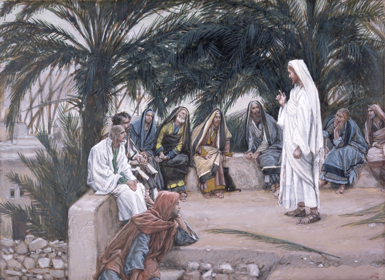 Los Primeros Serán los Últimos, ilustración de La Vida de Cristo, c.1886-94 de James Jacques Joseph Tissot