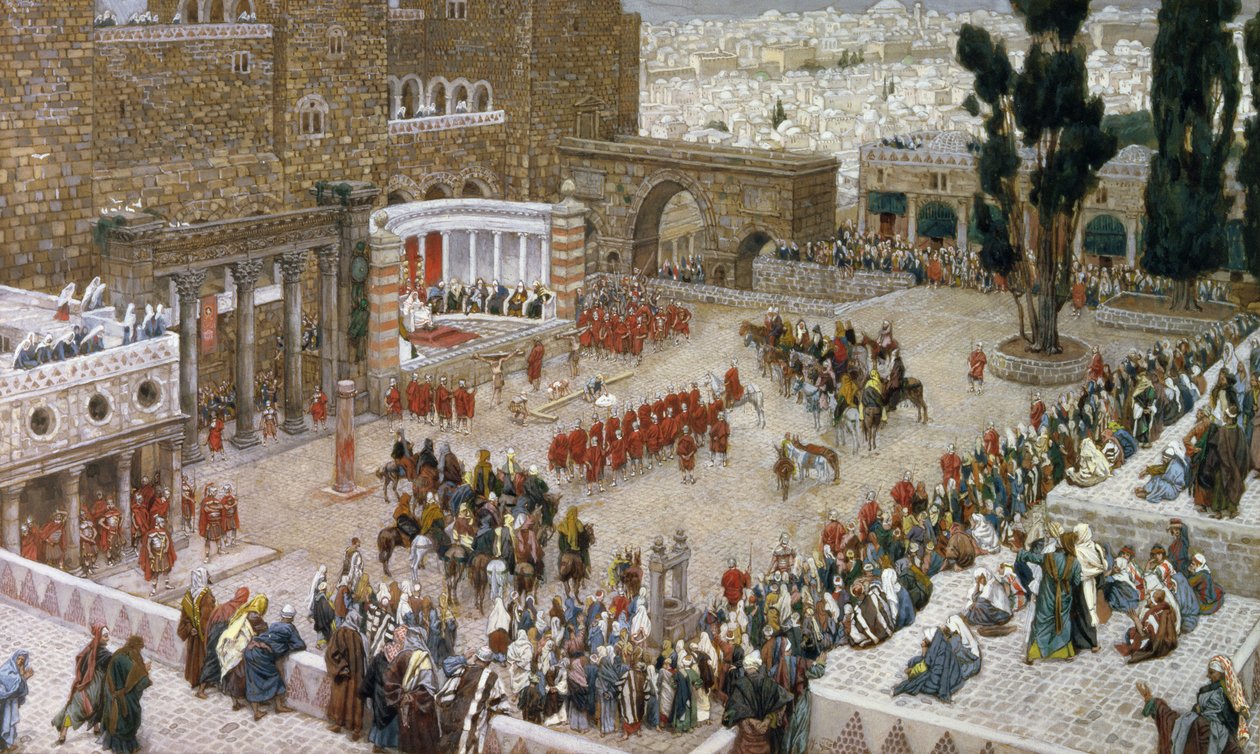 El Foro de Jerusalén visto desde arriba, ilustración para La Vida de Cristo, c.1886-96 de James Jacques Joseph Tissot