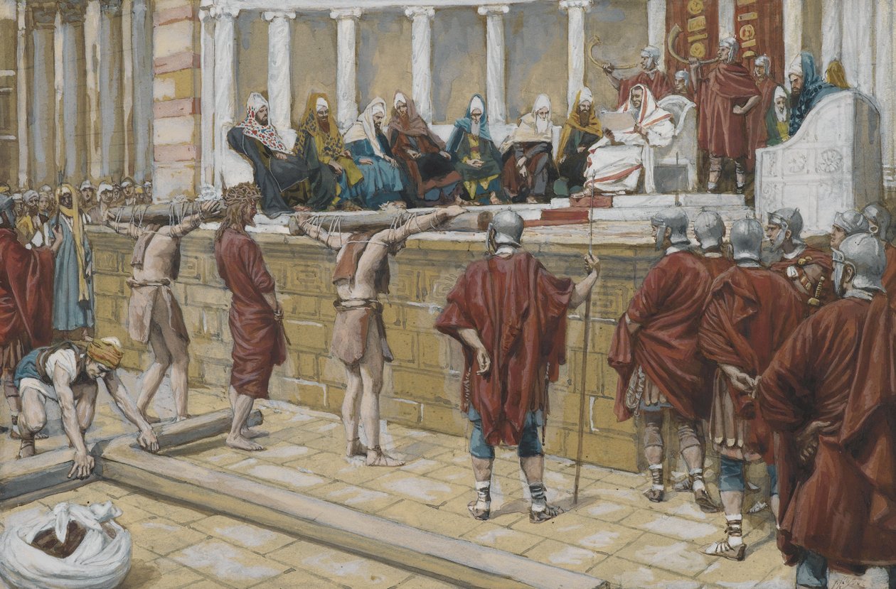 El juicio en el Gabbatha, ilustración de La vida de Nuestro Señor Jesucristo, 1886-94 de James Jacques Joseph Tissot
