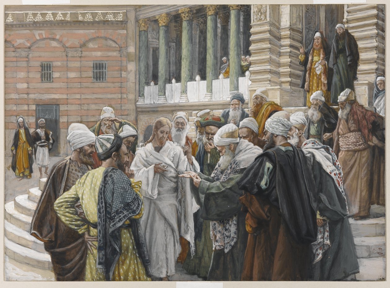 El tributo, ilustración de La vida de Nuestro Señor Jesucristo, 1886-94 de James Jacques Joseph Tissot