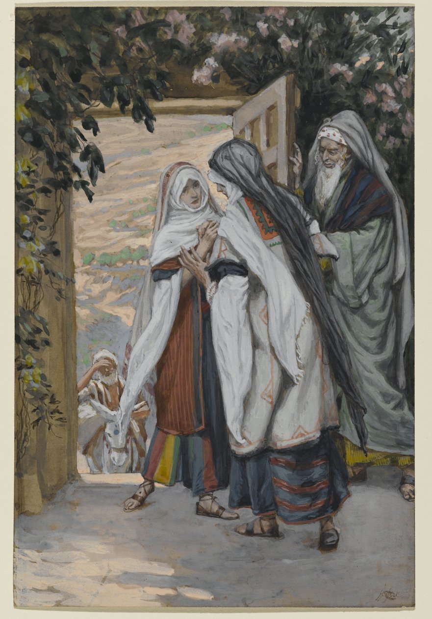La Visitación, ilustración para La vida de Cristo, c.1886-94 de James Jacques Joseph Tissot