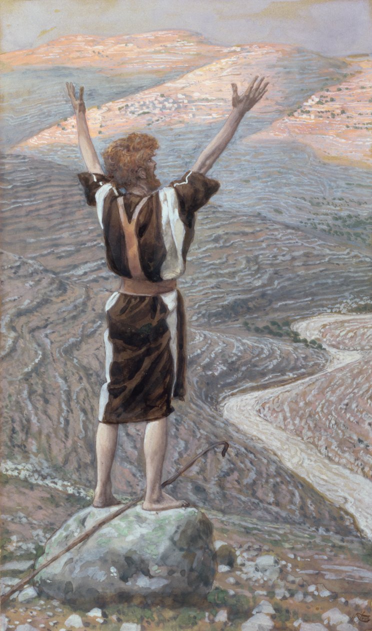 La Voz en el Desierto, ilustración para La Vida de Cristo, c.1886-96 de James Jacques Joseph Tissot