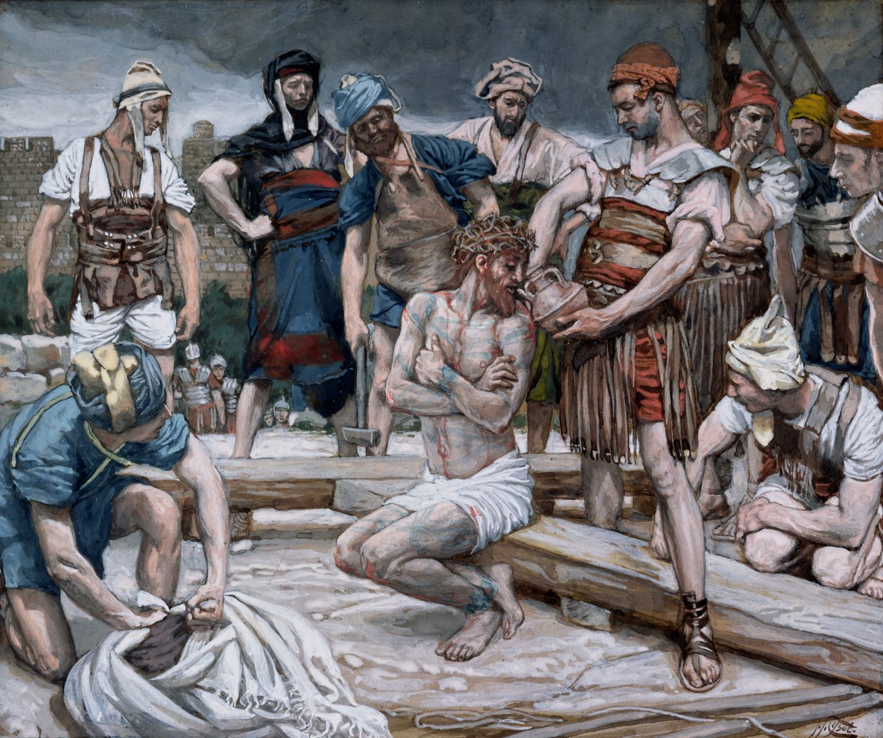 El Vino Mezclado con Mirra, ilustración de La Vida de Cristo, c.1884-96 de James Jacques Joseph Tissot
