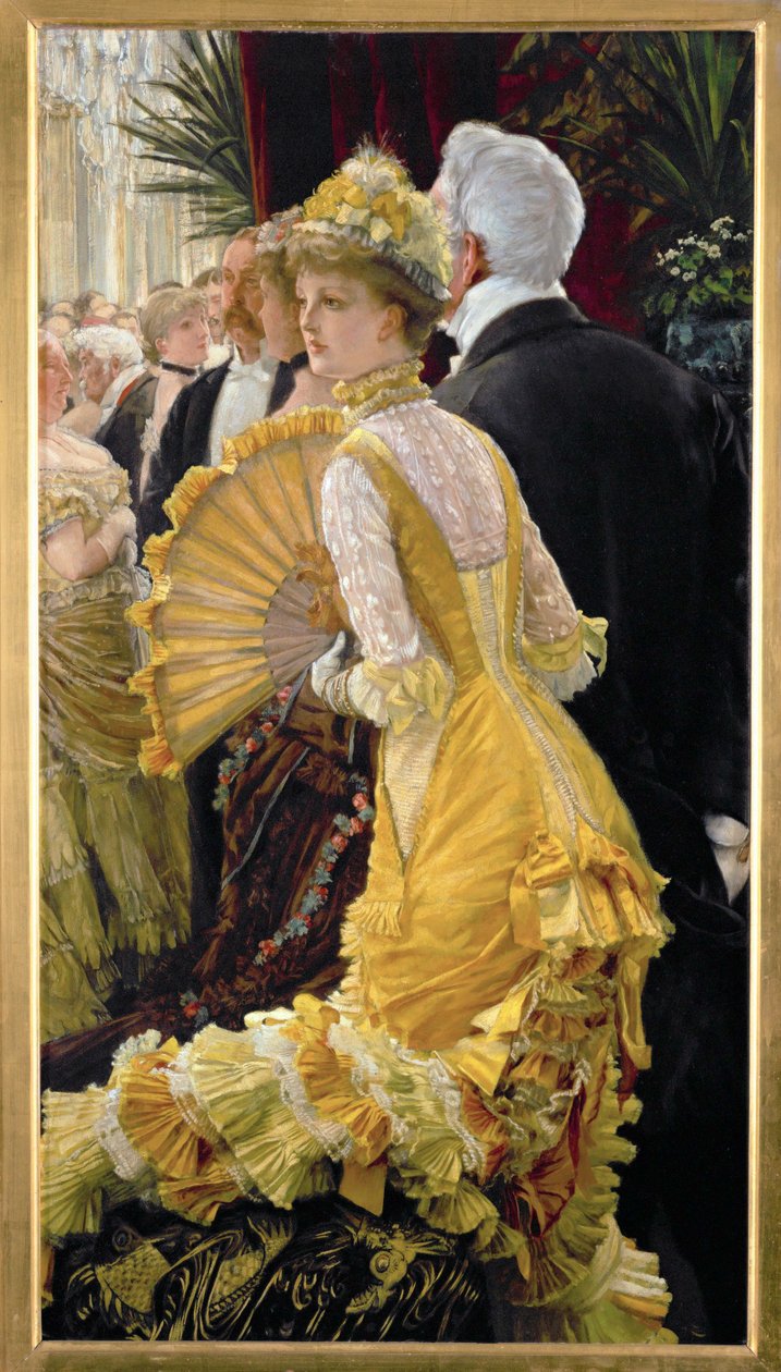 El baile, c.1878 (pintura sobre lienzo) de James Jacques Joseph Tissot