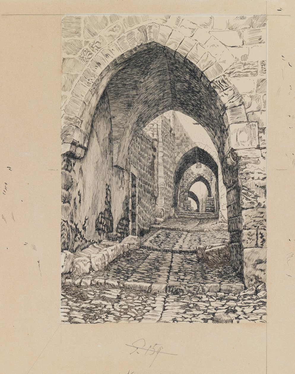 Vía Dolorosa, Jerusalén, ilustración de La Vida de Nuestro Señor Jesucristo de James Jacques Joseph Tissot
