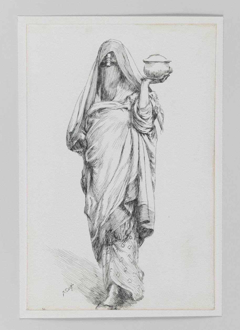 Mujer de Cairo, ilustración de La Vida de Nuestro Señor Jesucristo de James Jacques Joseph Tissot