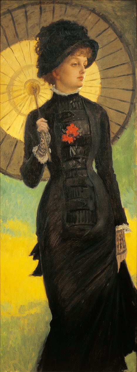 Mujer con sombrilla de James Jacques Joseph Tissot