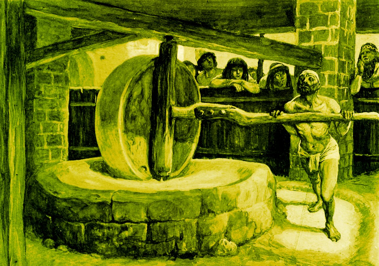 Sansón gira el molino en prisión de James Jacques Joseph after Tissot
