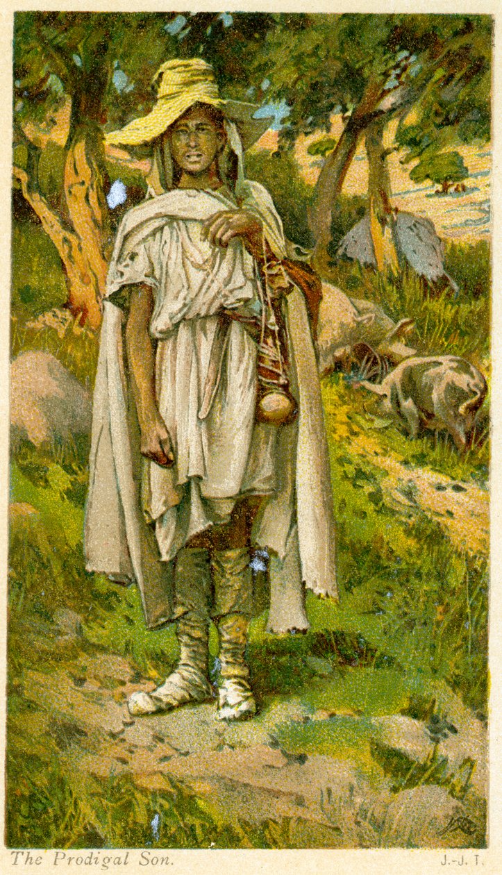 El hijo pródigo - Biblia de James Jacques Joseph after Tissot