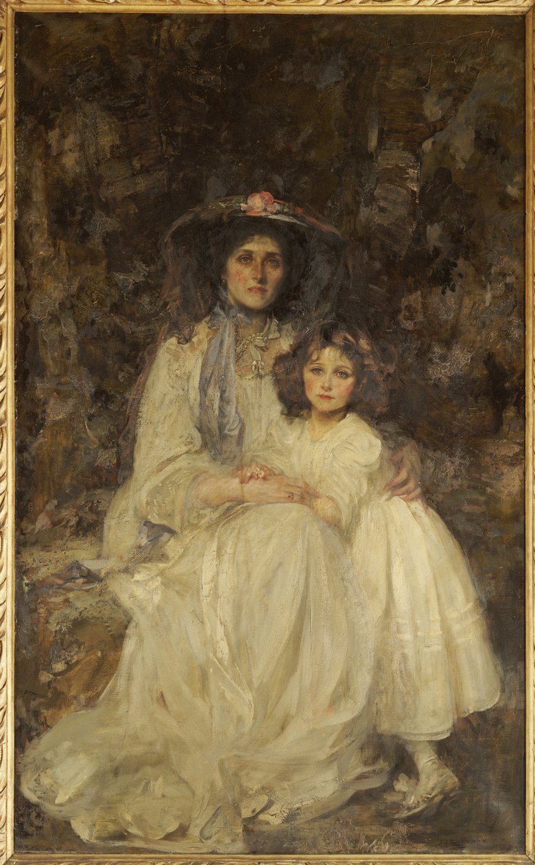 Lady Dickson-Poynder y su Hija Joan, c.1905 de James Jebusa Shannon