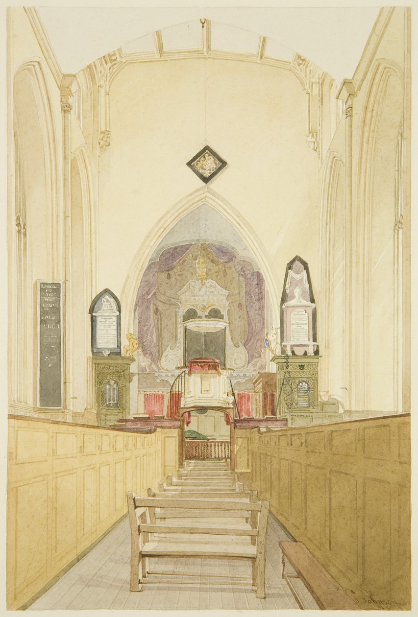 Interior de la Iglesia de San Juan de James Johnson