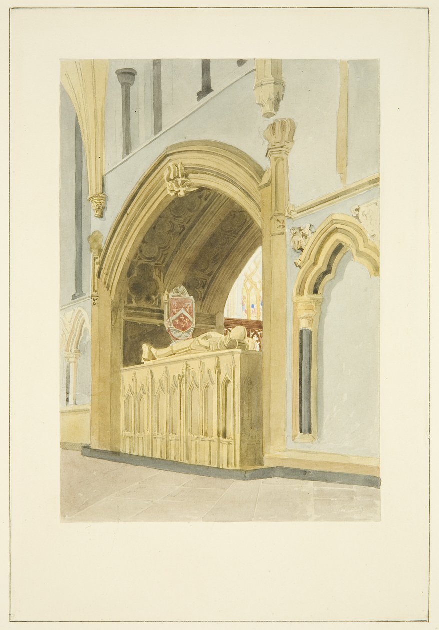 Tumba de Robert Fitzharding, fallecido en 1170, en la Catedral de Bristol de James Johnson