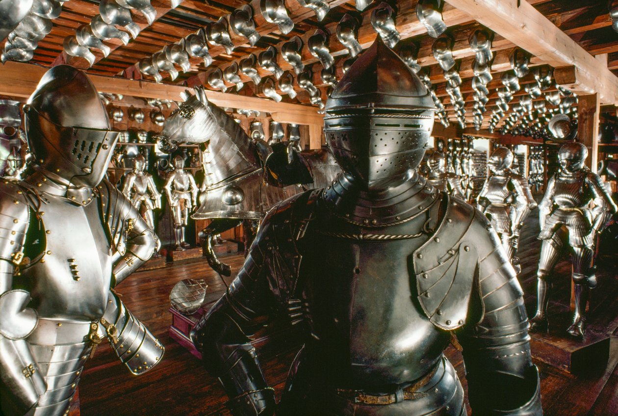 Armadura austriaca utilizada durante la defensa de Viena contra los turcos. Armadura de Estiria... de James L Stanfield