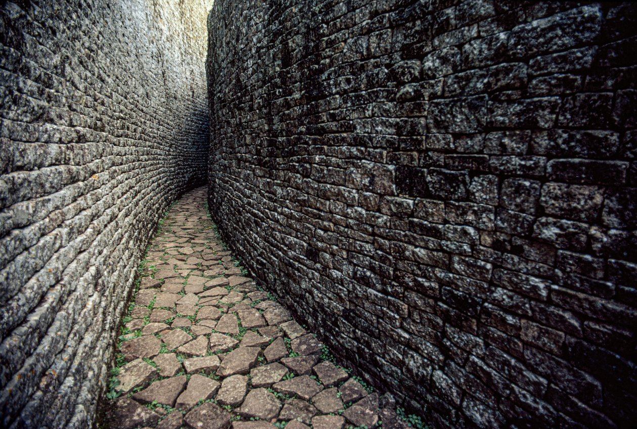 Las ruinas del Gran Zimbabue se construyeron entre 1250 d.C. de James L Stanfield