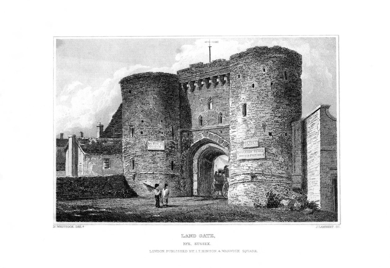 Puerta de la Tierra, Rye, East Sussex, 1829 de James Lambert