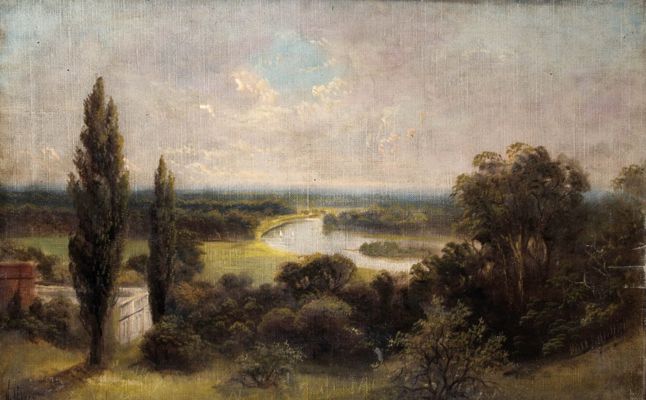 Vista sobre los campos de Ham desde la cima de Richmond Hill de James Lewis