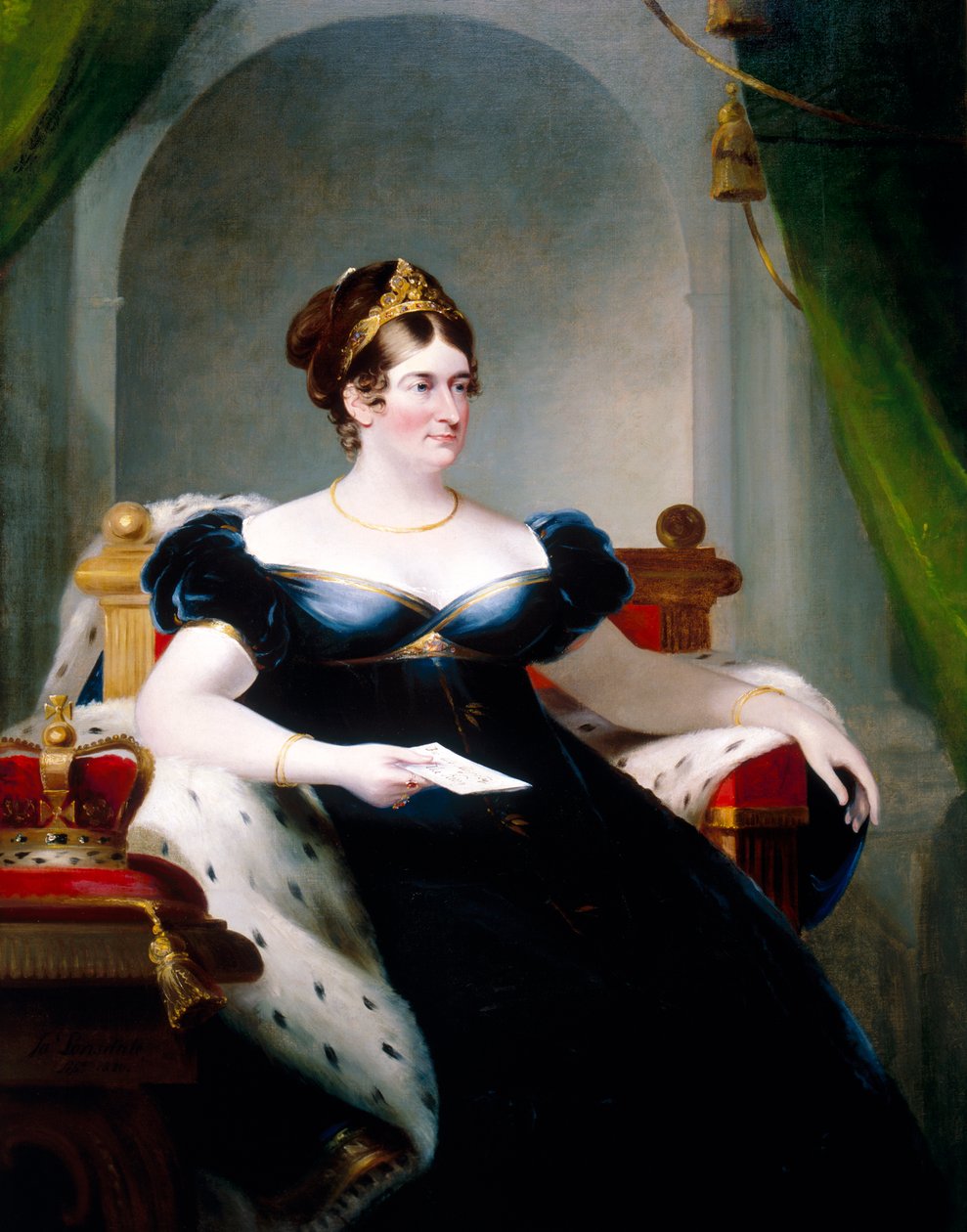 Carolina de Brunswick, consorte de Jorge IV, 1820 de James Lonsdale