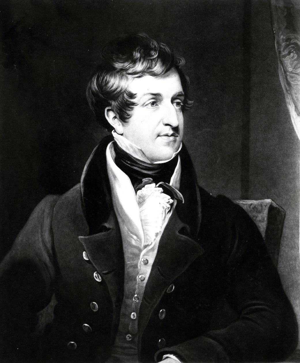John Cam Hobhouse, impresión hecha por Charles Turner, 1834 de James Lonsdale