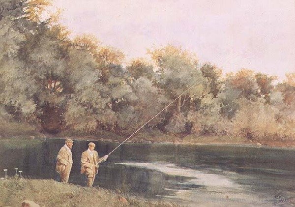 En el estanque Vale of Health, Hampstead Heath de James Loxham Browne