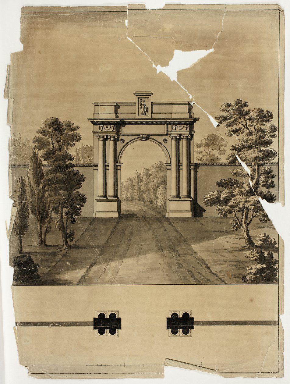 Entrada monumental al cementerio de James Malton