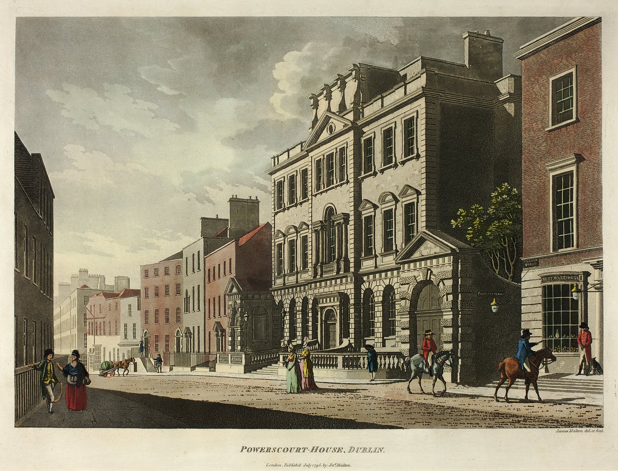 Casa Powerscourt, Dublín de James Malton