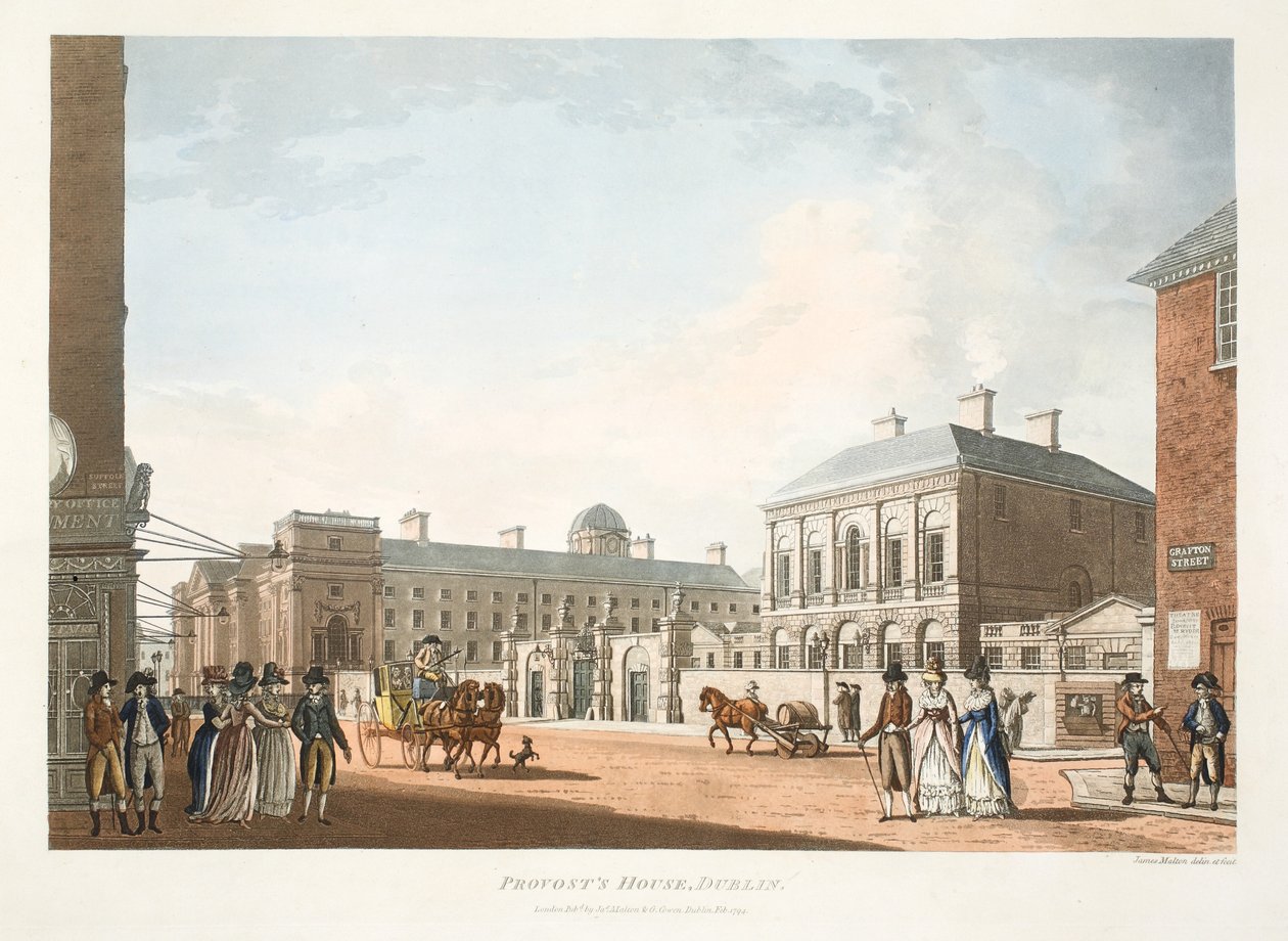 Casa del Provost, Dublín, 1794 de James Malton