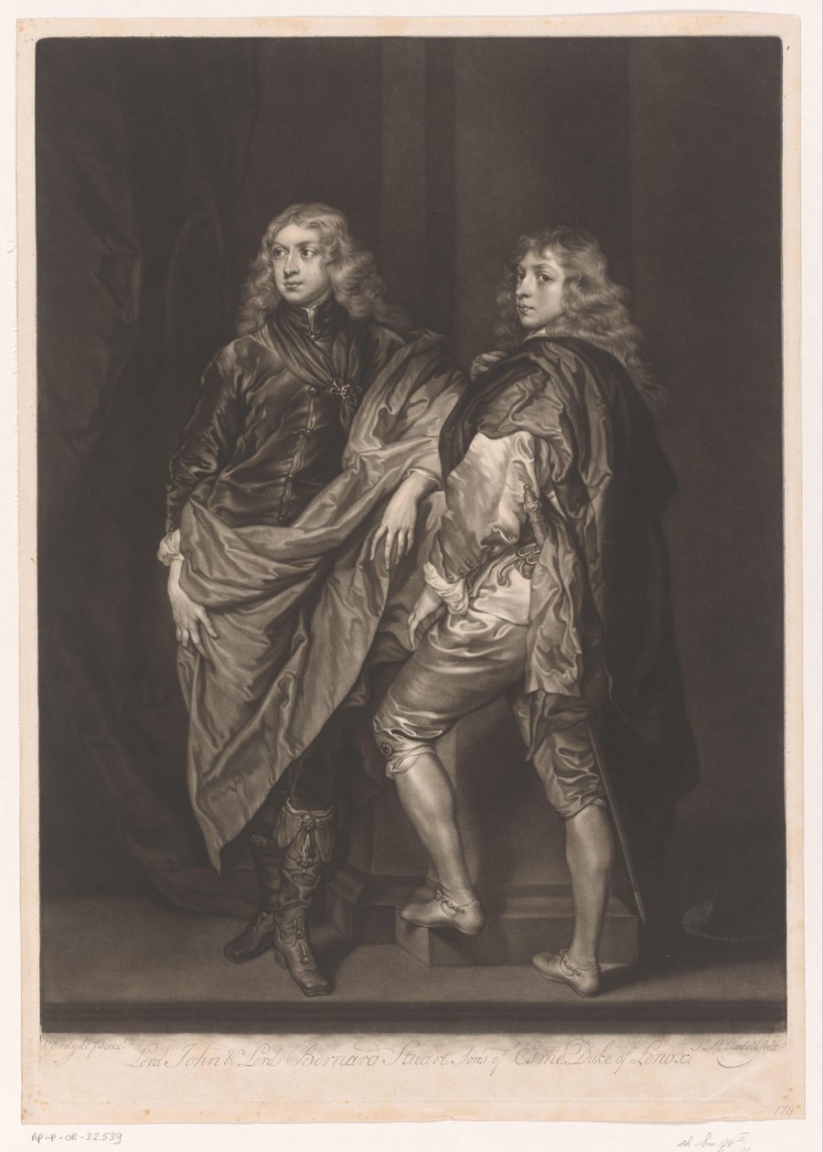 Retrato de John y Bernard Stuart de James McArdell