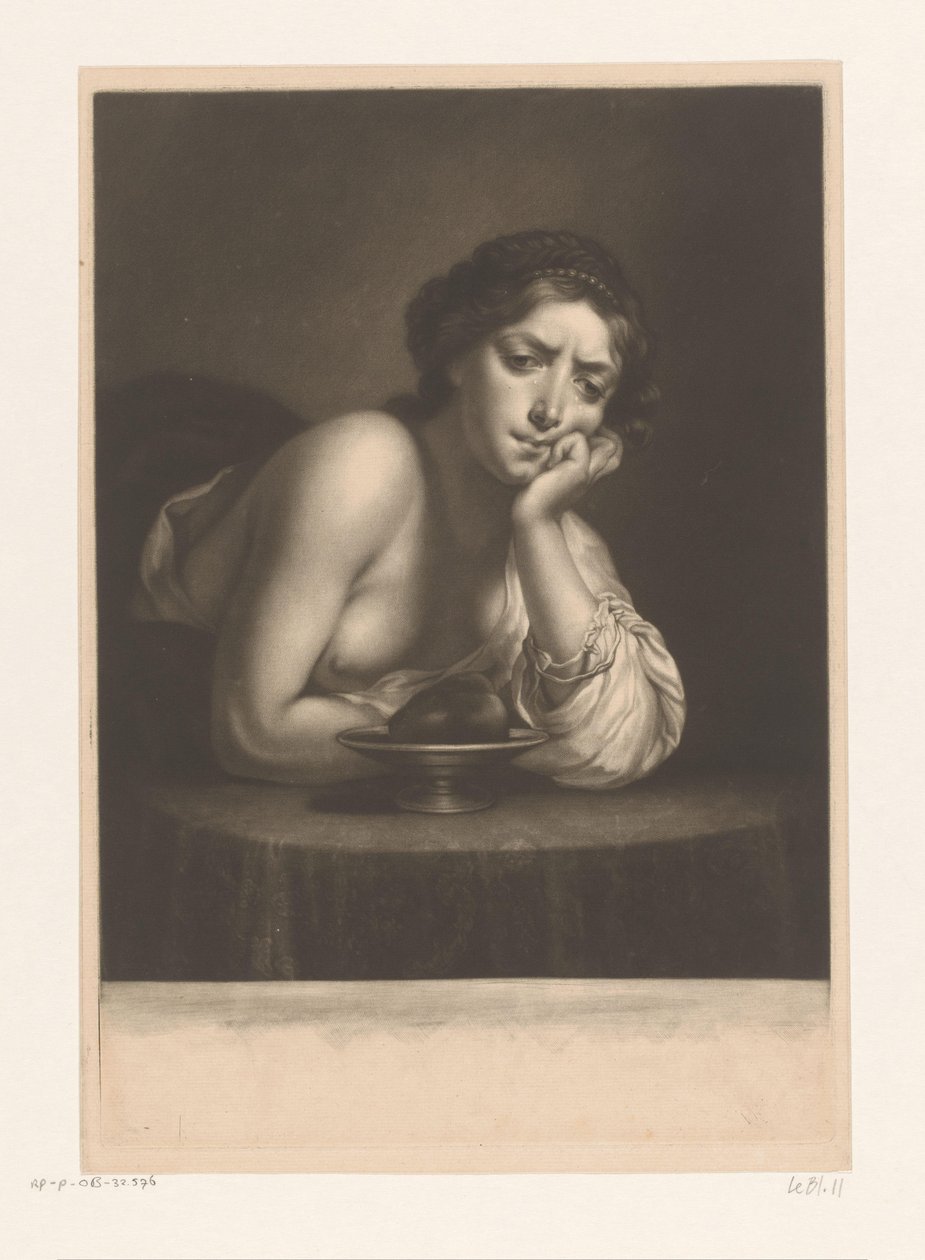 Sigismunda con el corazón de Guiscardo de James McArdell