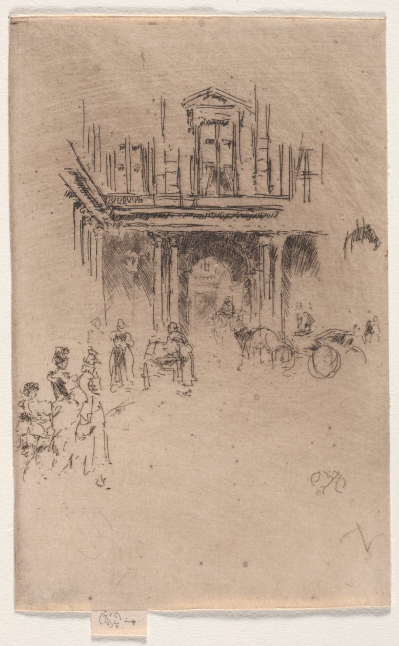 Un rincón del Palais Royal de James McNeill Whistler