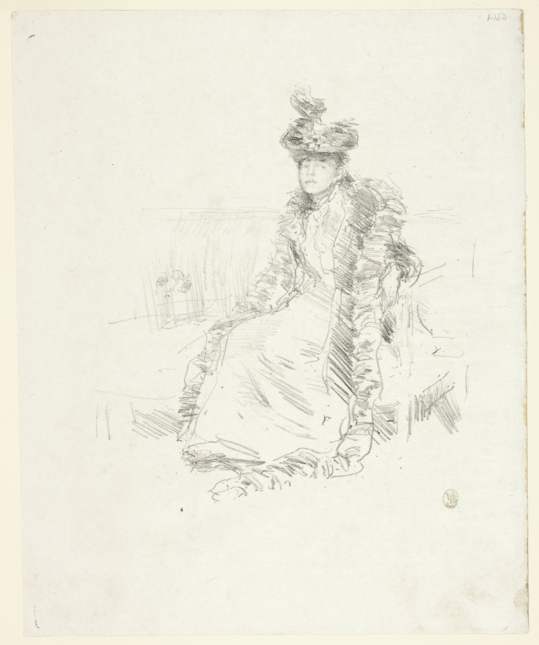 Una dama sentada de James Abbott McNeill Whistler