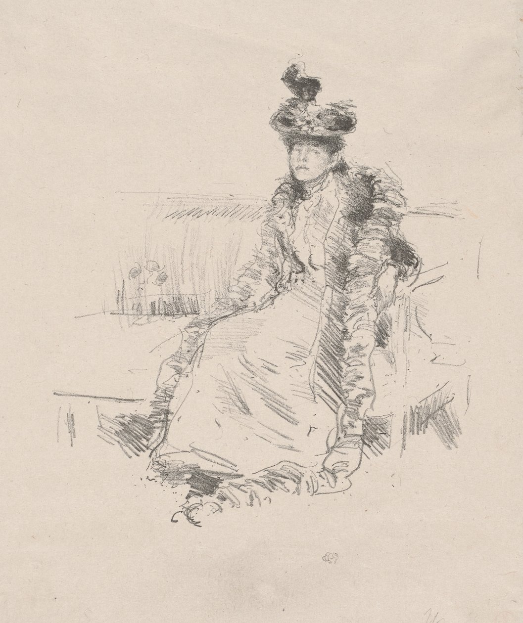 Una dama sentada de James Abbott McNeill Whistler