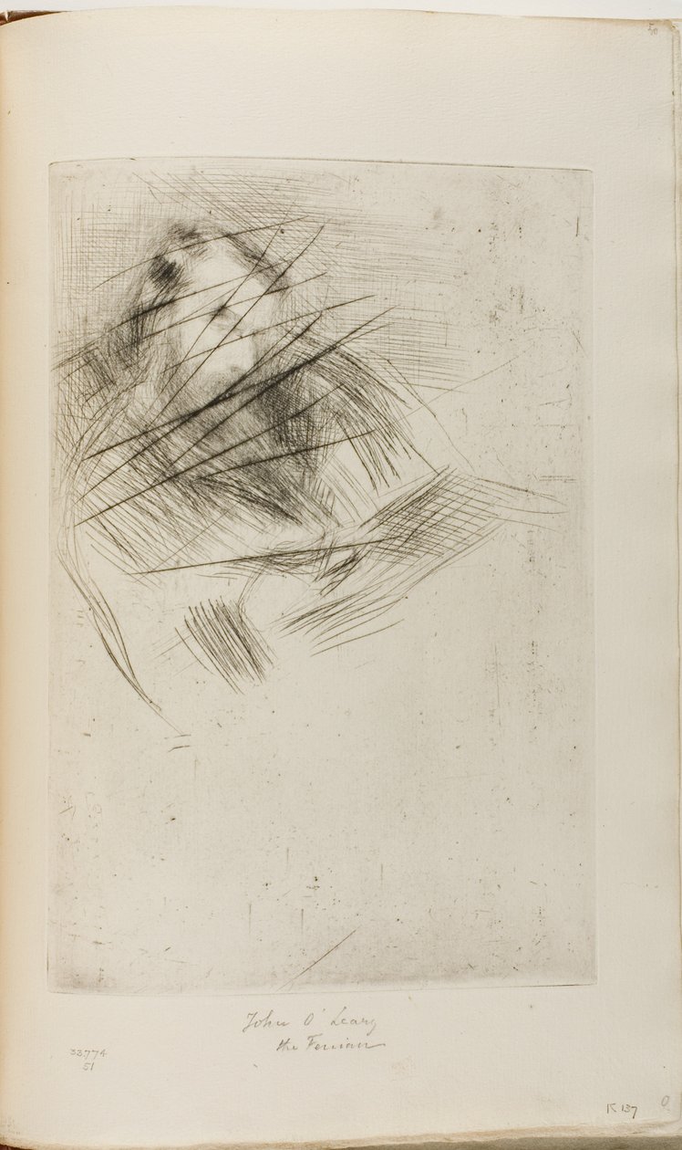 Un hombre leyendo de James Abbott McNeill Whistler
