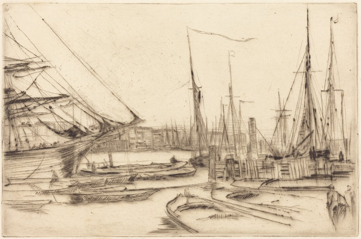 Una viñeta de Billingsgate de James McNeill Whistler