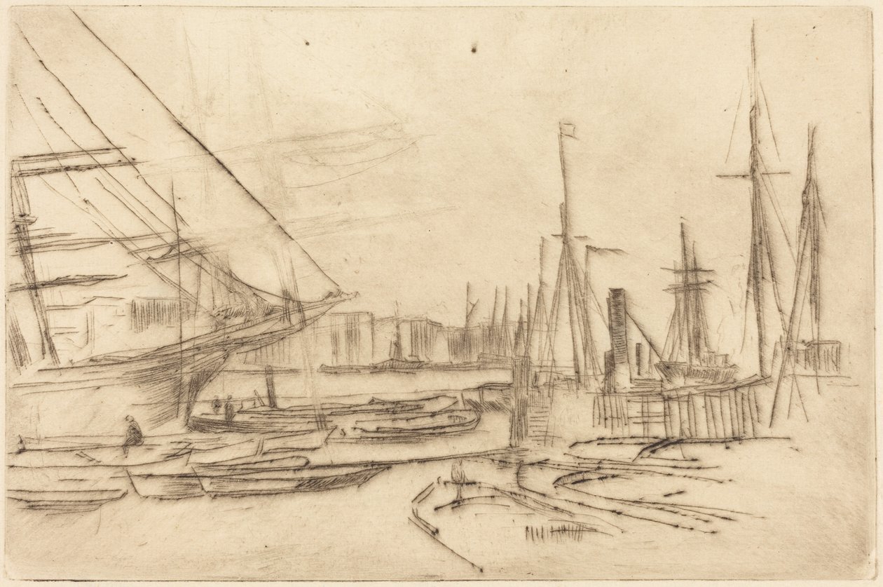 Un boceto de Billingsgate de James McNeill Whistler