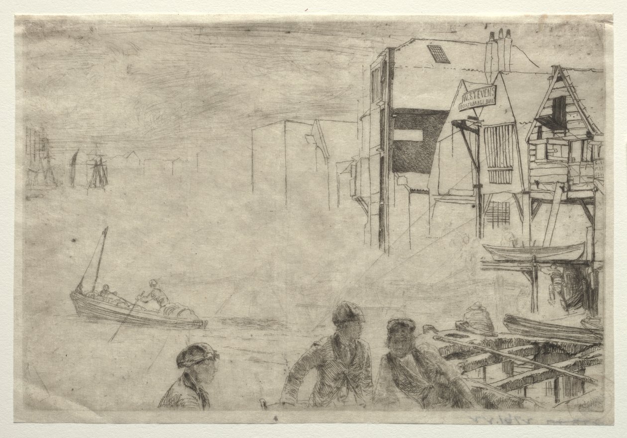 Un muelle de James McNeill Whistler