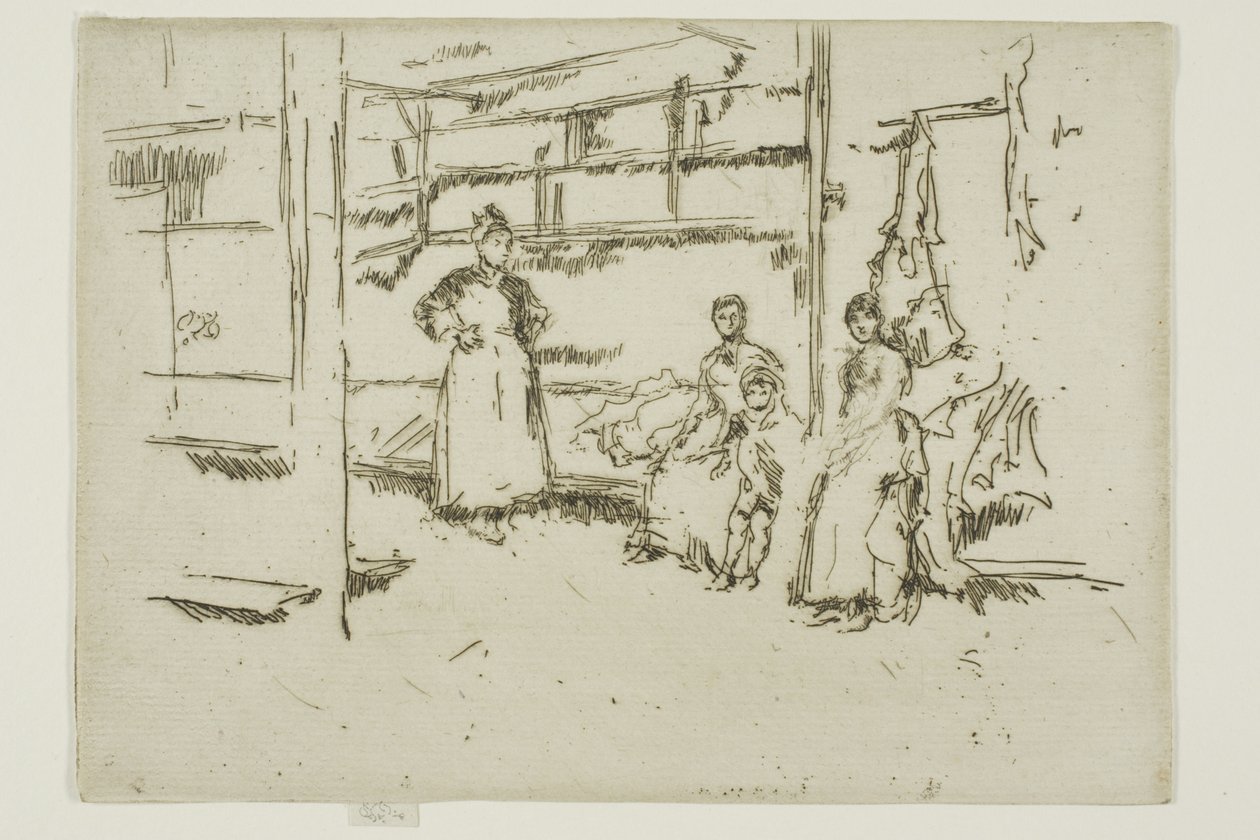 Después de la Venta, Intercambio de Ropa, Houndsditch de James Abbott McNeill Whistler