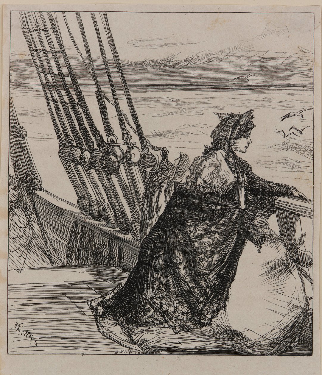 Una ilustración de La hija del mayor de James Abbott McNeill Whistler