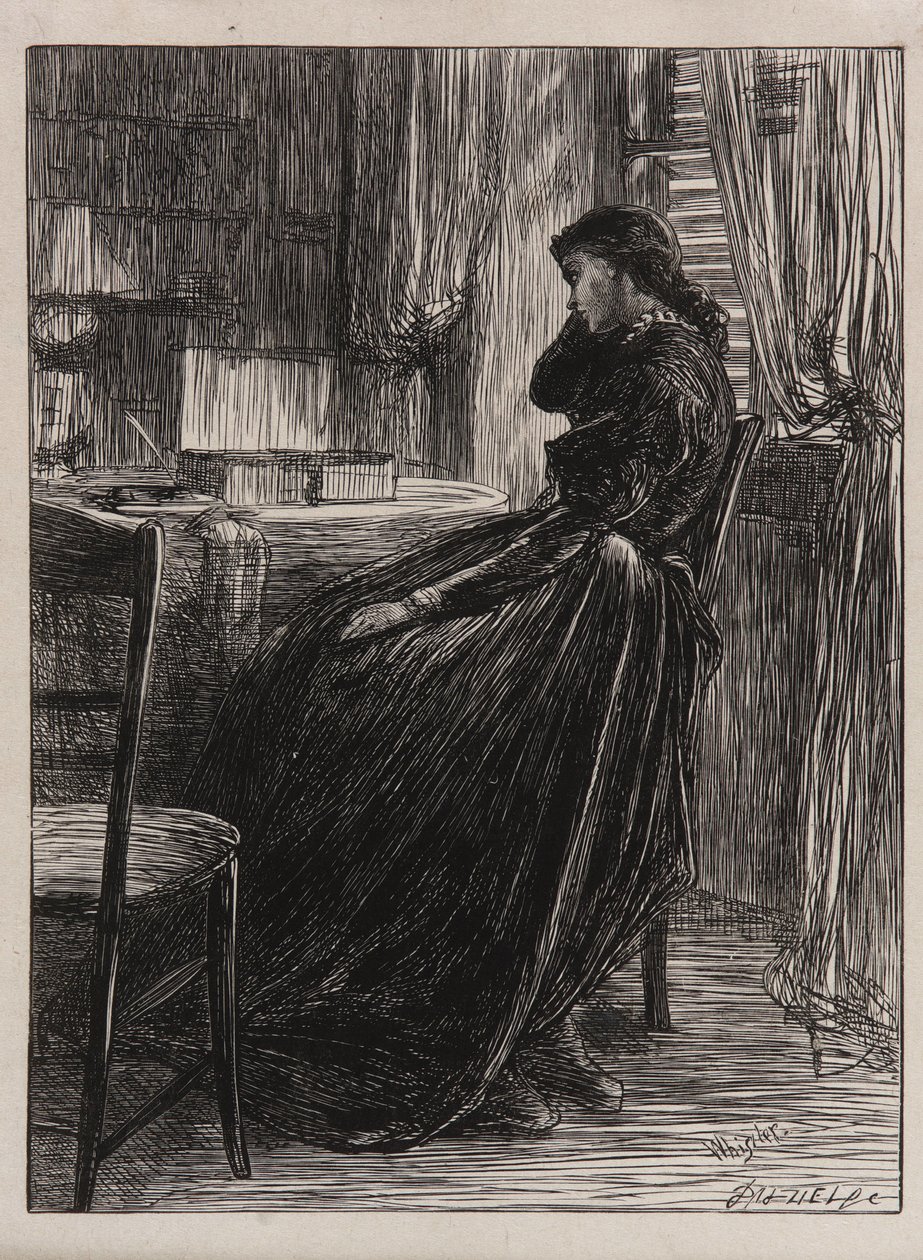 Una ilustración para <em>El sermón de prueba</em> de James Abbott McNeill Whistler