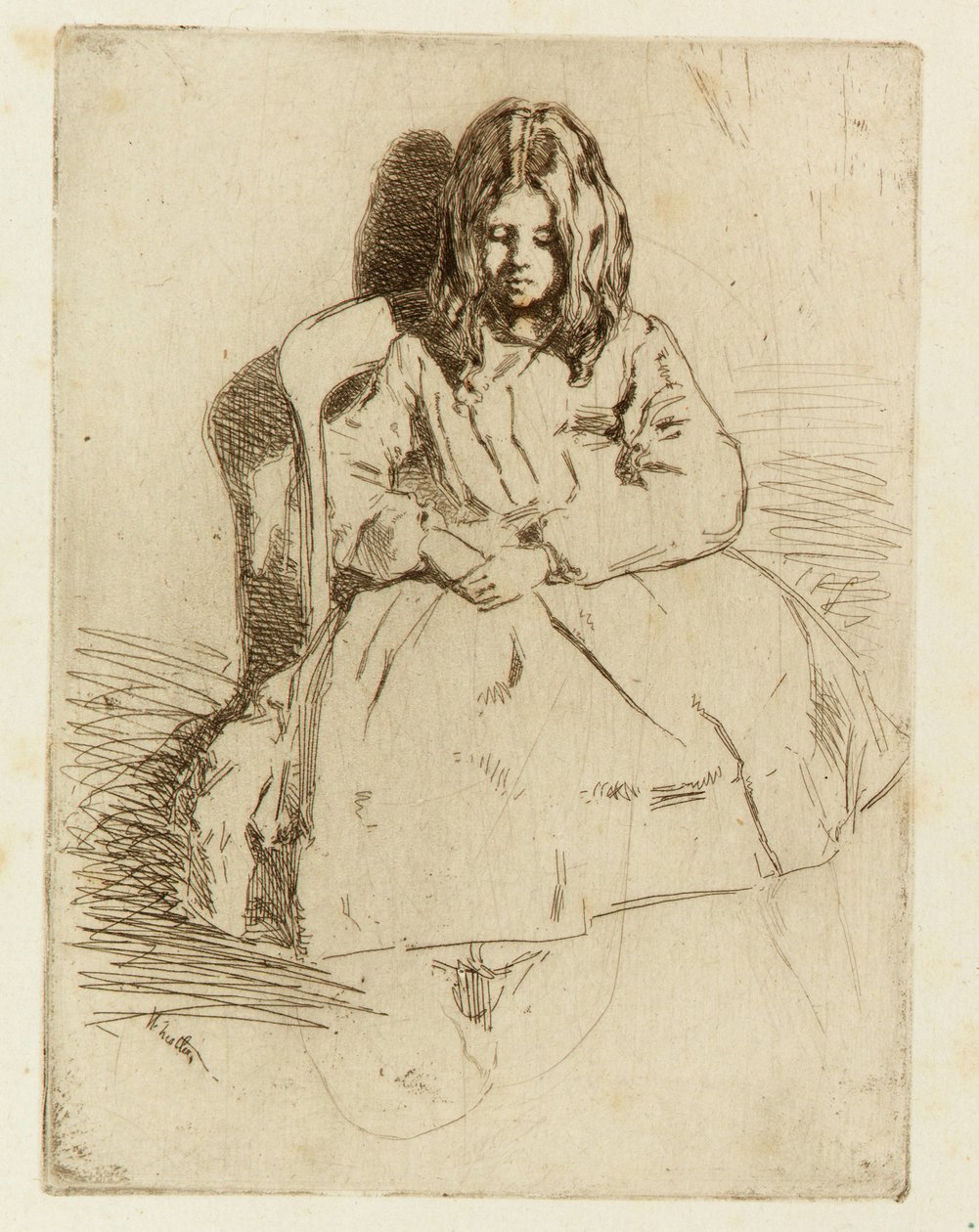 Annie, sentada de James Abbott McNeill Whistler