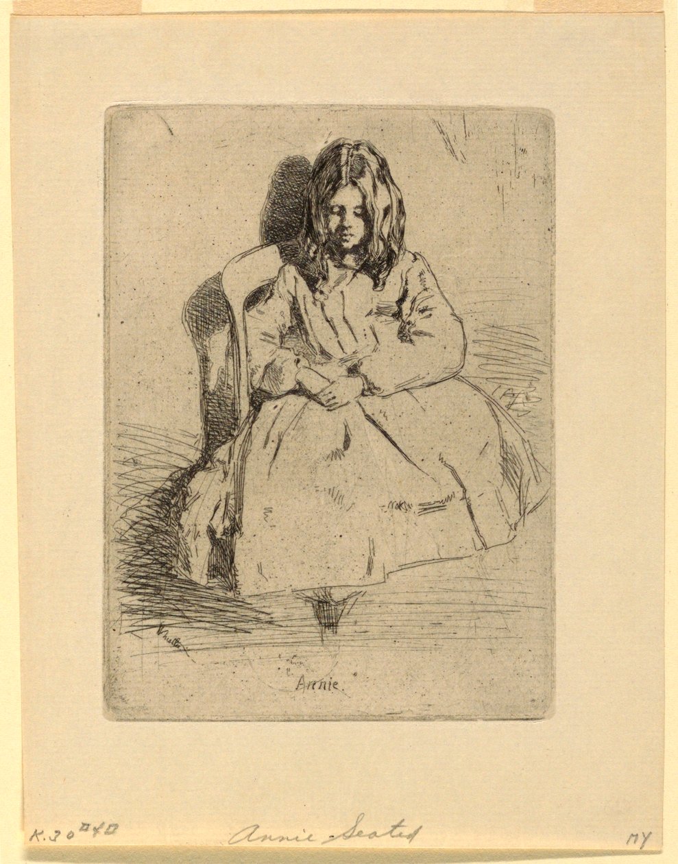 Annie, Sentada de James Abbott McNeill Whistler