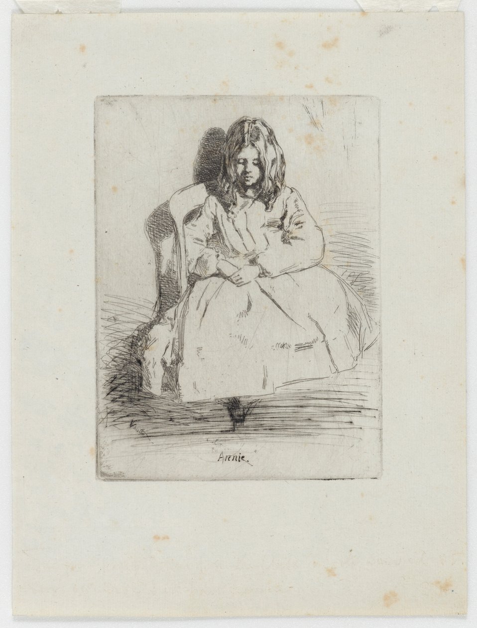 Annie, sentada de James Abbott McNeill Whistler