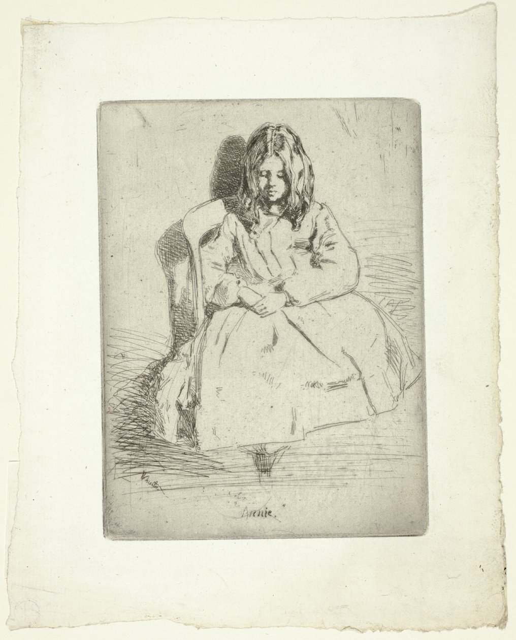 Annie, sentada de James McNeill Whistler