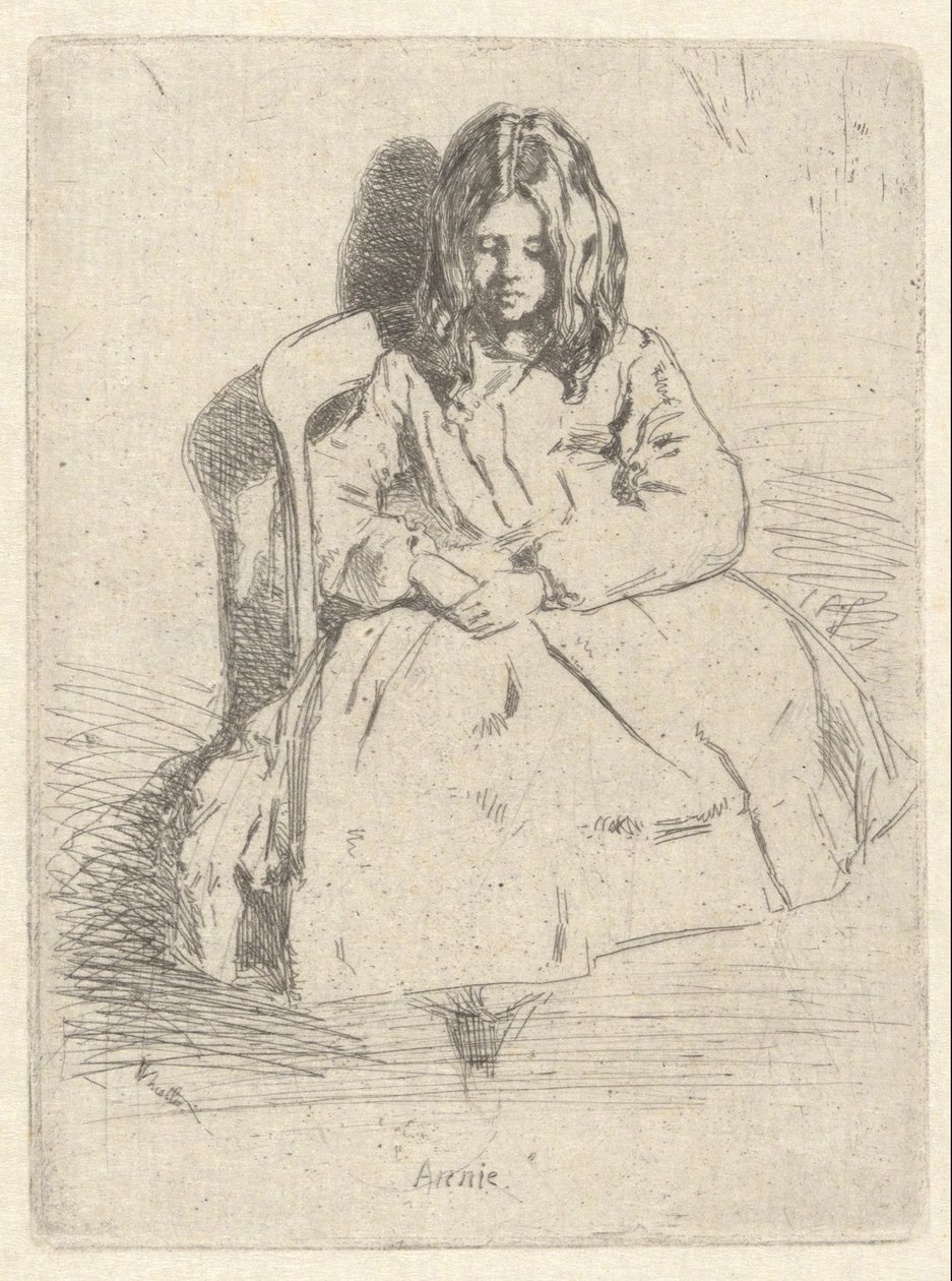 Annie, sentada de James Abbott McNeill Whistler